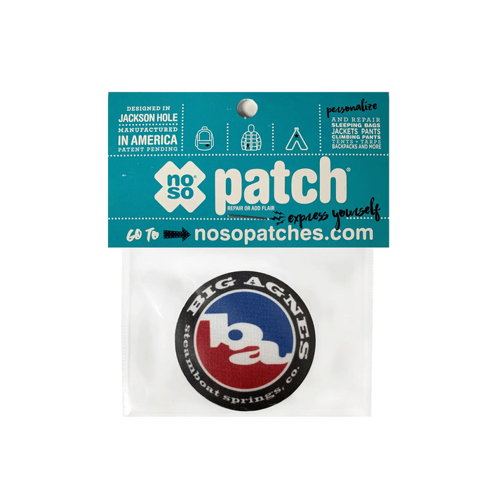 2" Big Agnes Logo Noso® Patch Packaged
