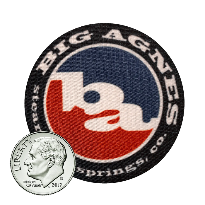 2" Big Agnes Logo Noso® Patch Size Comp