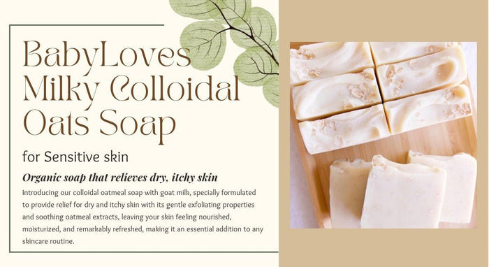 Gheart ❤️ 1/2 dozen - BabyLoves - Colloidal Oatmeal Soap - Gabriel's Heart Organic Skin Care