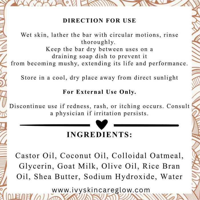 3pcs - BabyLoves - Colloidal Oatmeal Soap - Beauty by Ivy Organic Skin Care