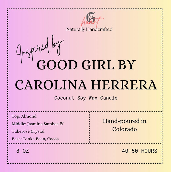 8oz - Inspired Tin Can Candles - Coconut Soy Wax Candle - Gabriel's Heart Naturally Handcrafted