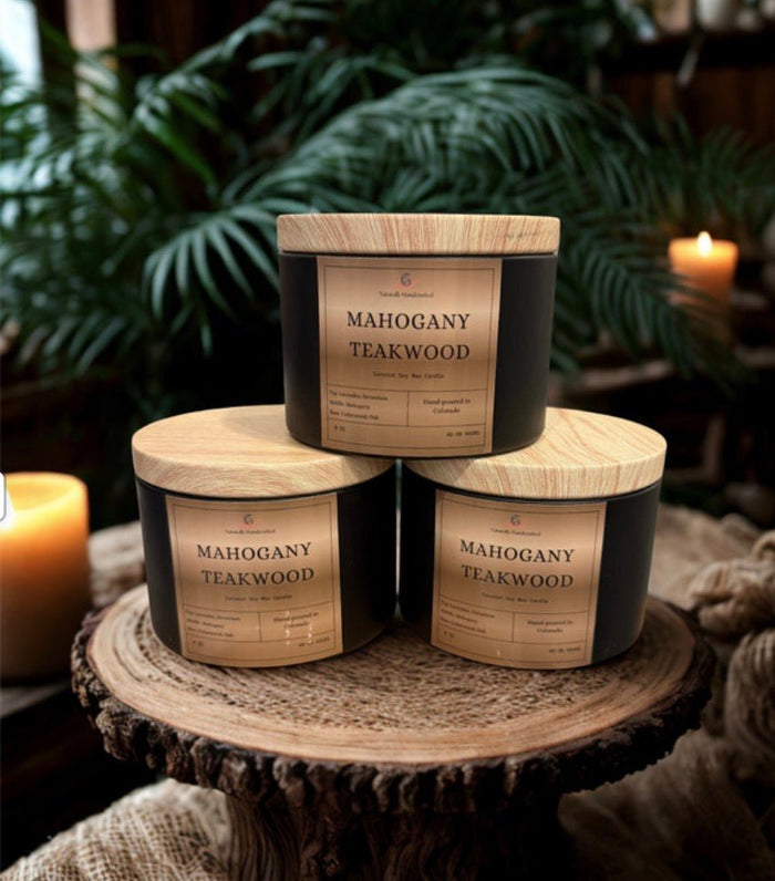 8oz - Inspired Tin Can Candles - Coconut Soy Wax Candle - Gabriel's Heart Naturally Handcrafted