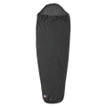 Black sleeping bag on a white background