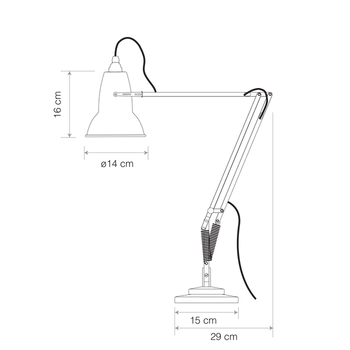 Anglepoise Original 1227 Desk Lamp - Dove Grey