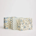 Block Printed Luxury Gift Bags - Medium (Bluestone) - Winter's Moon