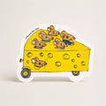 'Cheese Mouse Car' Cut-Out Greetings Card
