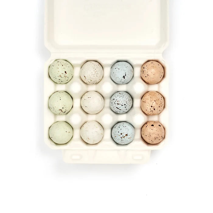 the chocolate detective - oystercatcher eggs open box - winter's moon