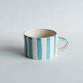 Colourful 'Wash' Mug - Turquoise Stripe