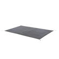 The Big Agnes Crag Lake SL3 Footprint is a rectangular gray groundsheet with reinforced corners and edge loops for securing, shown laid flat on a white background—ideal for Fast Fly shelter use or as a protective base.