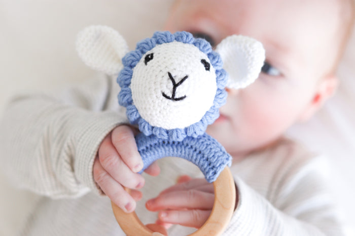 Crochet Teething Ring Rattles