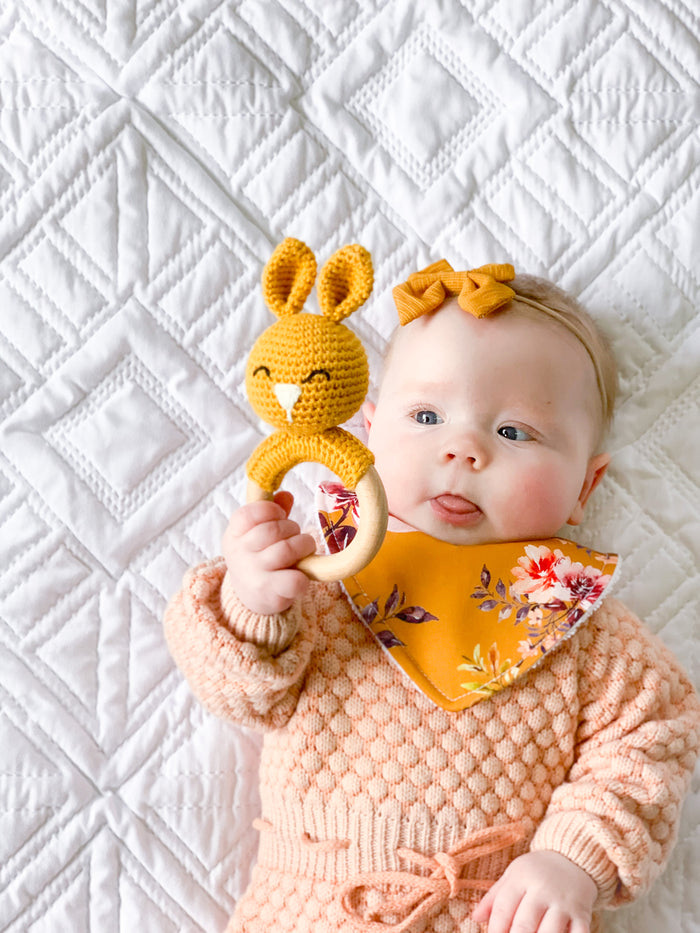 Crochet Teething Ring Rattles