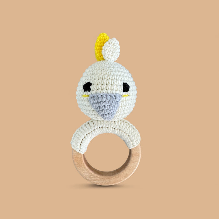 Crochet Teething Ring Rattles