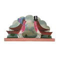 elizabeth harbour designs - dicky birds diorama pop-up card on white background - winter's moon