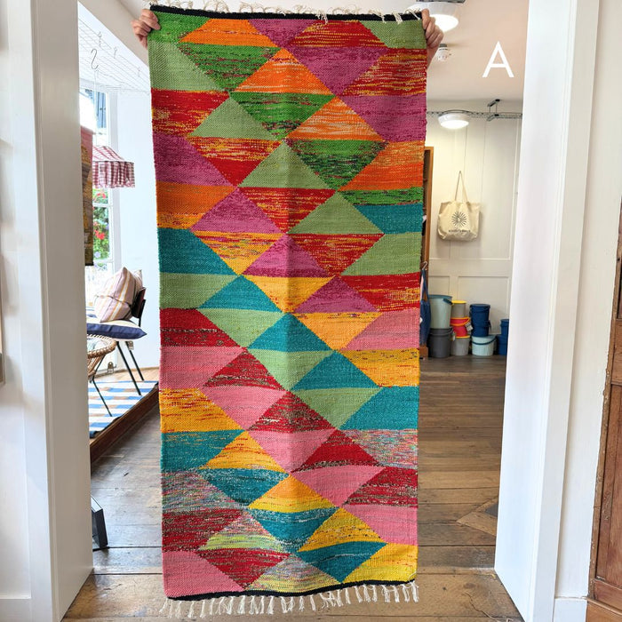 Fairtrade Sari Romb Rectangular Rug