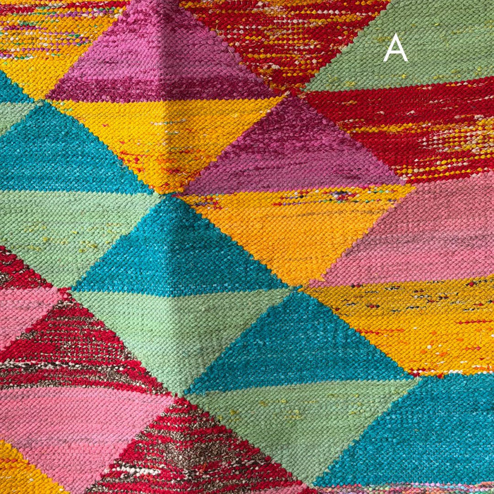 Fairtrade Sari Romb Rectangular Rug