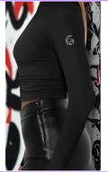 Feather Soft - Sleeve Logo - Compression - Reflective Logo Long Sleeve - Gabriel's Heart Naturally Handcrafted
