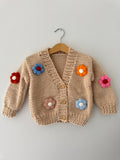 Flower Cardigan | Beige