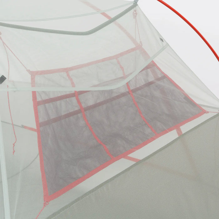 Gear Lofts Large Wall Fastened To Inside Of Tent Photographed From Outside