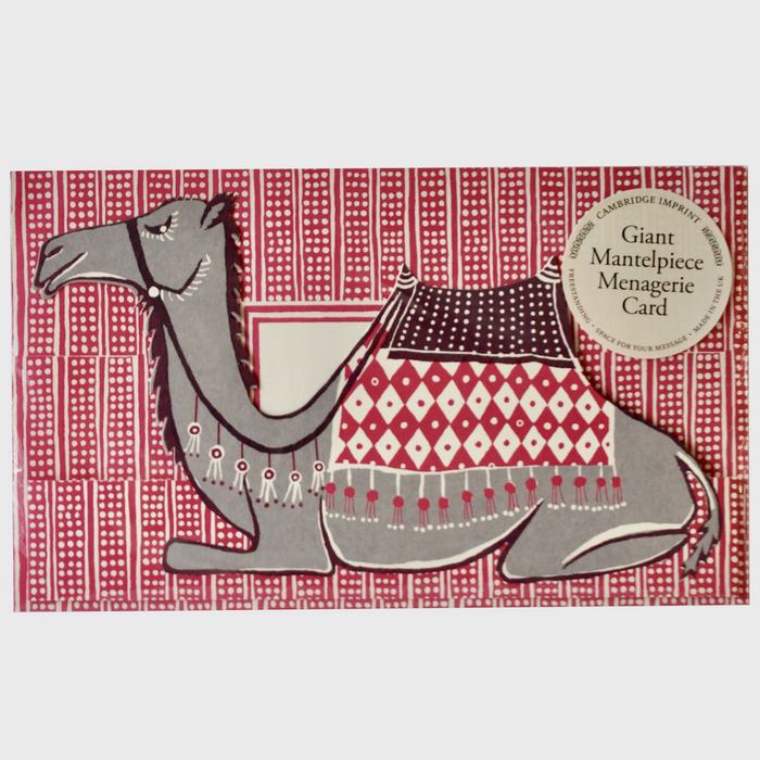 Giant Mantlepiece Menagerie Greetings Card - Camel