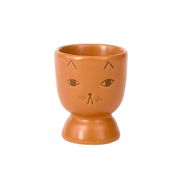 donna wilson - ginge cat egg cup - winter's moon