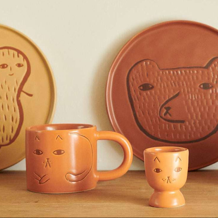 donna wilson - ginge cat mug - winter's moon