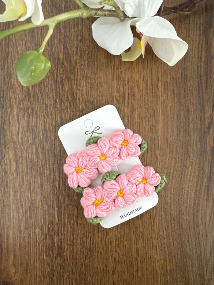 Trio Pink Flowers