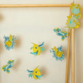 east end press paper garland - bird nests - winter's moon