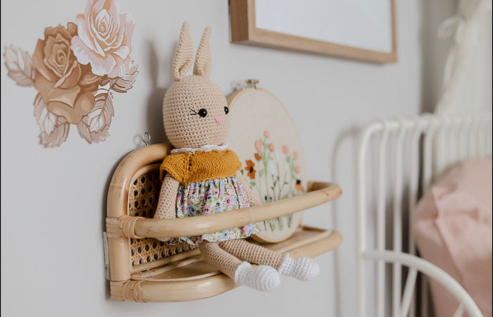 Handmade Bunny Doll in Dress