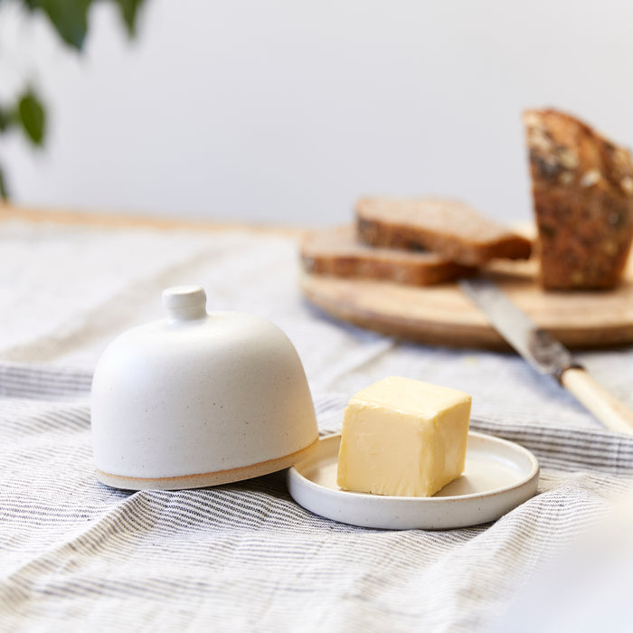 Handmade Butter Dish - Winter's Moon