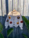 Handmade Flower Cardigan | Adult Size