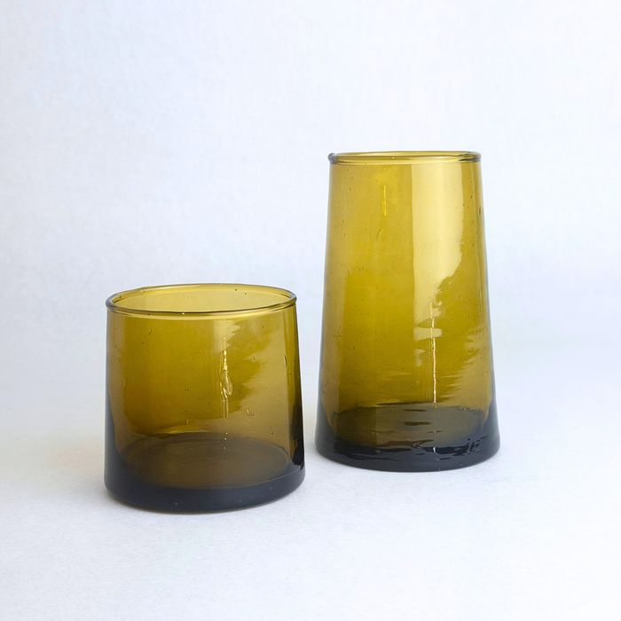 maison berber - amber glasses on white background - winter's moon