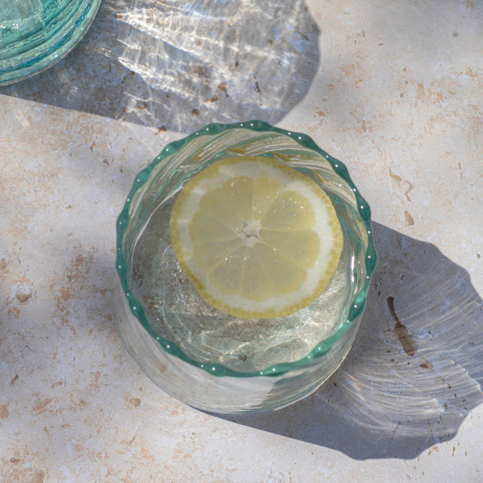 Handmade Moroccan Beldi Ridged Glass