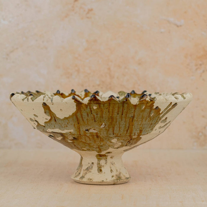 maison berber - moroccan tamegroute fruit bowl on beige background - winter's moon