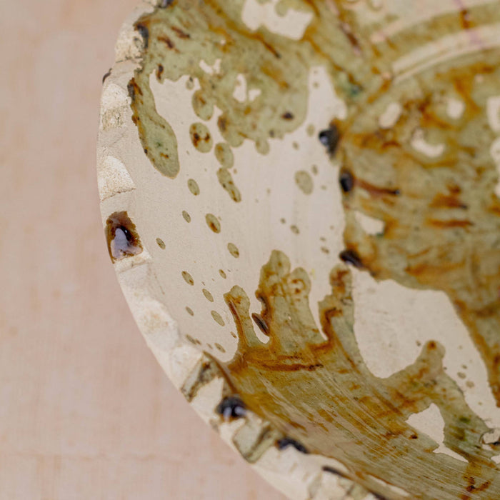 maison berber - moroccan tamegroute fruit bowl from above - winter's moon