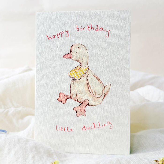 'Happy Birthday Little Duckling' Greetings Card