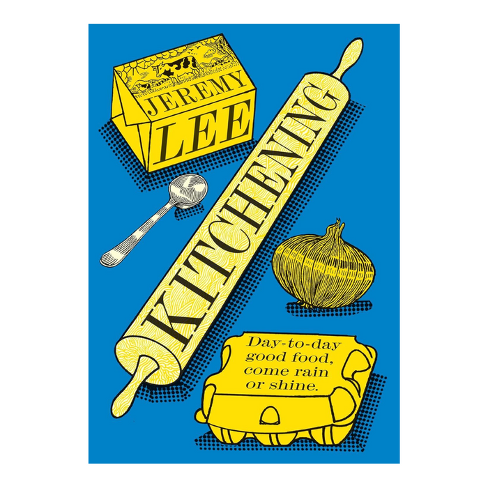 bookspeed - kitchening book cover with kitchen illustration details - winter's moon