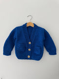 Knitted Boy Cardigan | Navy