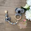Koala Teething Ring and Dummy Holder