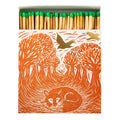 Letterpress Printed Luxury Matches -  Woodland Fox