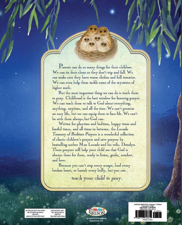 Lucado Treasury of Bedtime Prayers: Prayers for bedtime and every time of day!