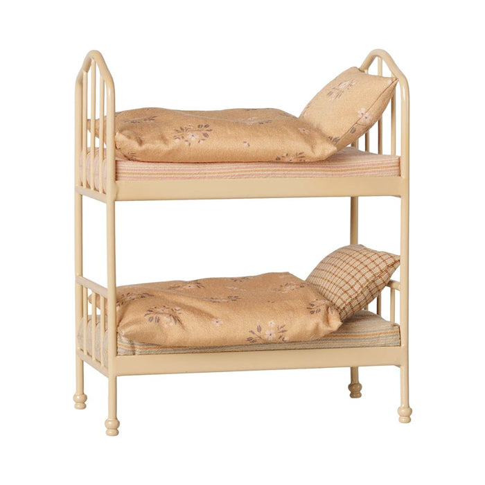 maileg - mouse bunkbed in wheat - winter's moon