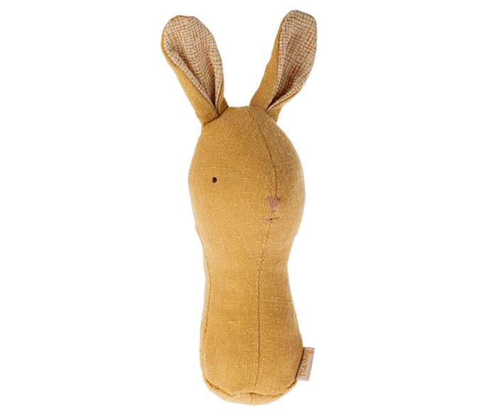 Maileg Bunny Rattle - Dusty Yellow - Winter's Moon