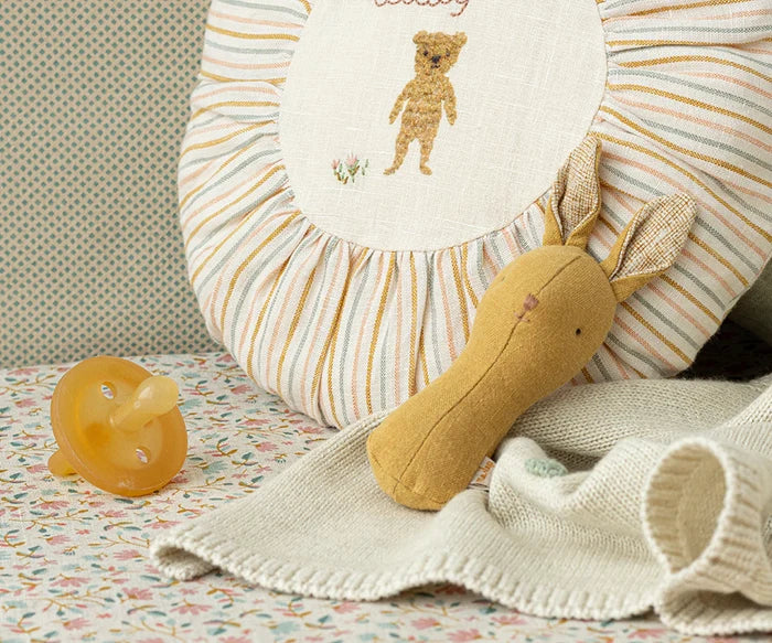 Maileg Bunny Rattle - Dusty Yellow - Winter's Moon