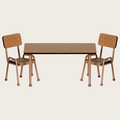 Maileg Mouse Table and Chair Set - Dark Powder