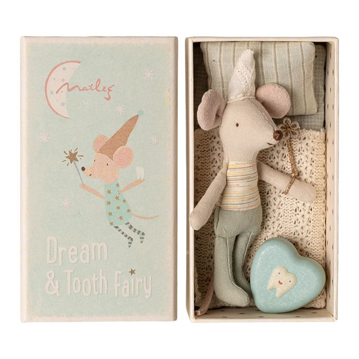 maileg - little brother tooth fairy in box - winter's moon