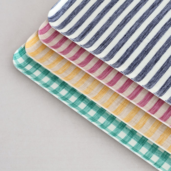 Medium Linen Coated Tray - Winter's Moon
