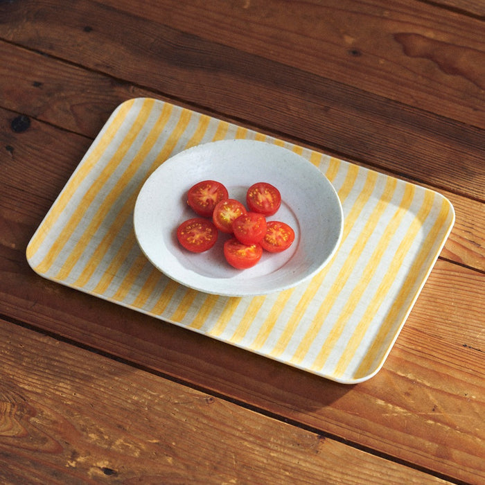 Medium Linen Coated Tray - Winter's Moon