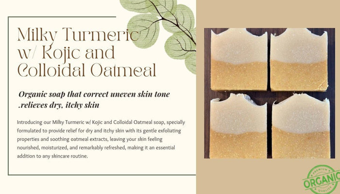 Milky Turmeric W/ Kojic & Colloidal Oatmeal Soap - Gabriel's Heart Organic Skin Care