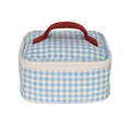 Mini Zip Cube - Gingham Sky