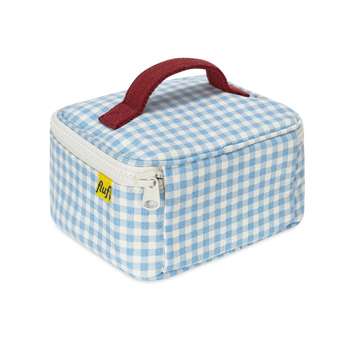 Mini Zip Cube - Gingham Sky